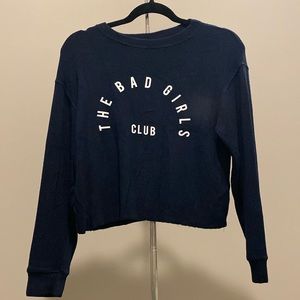 Pull&Bear Navy Sweatshirt, Small